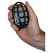 man holding black haswing remote with white background