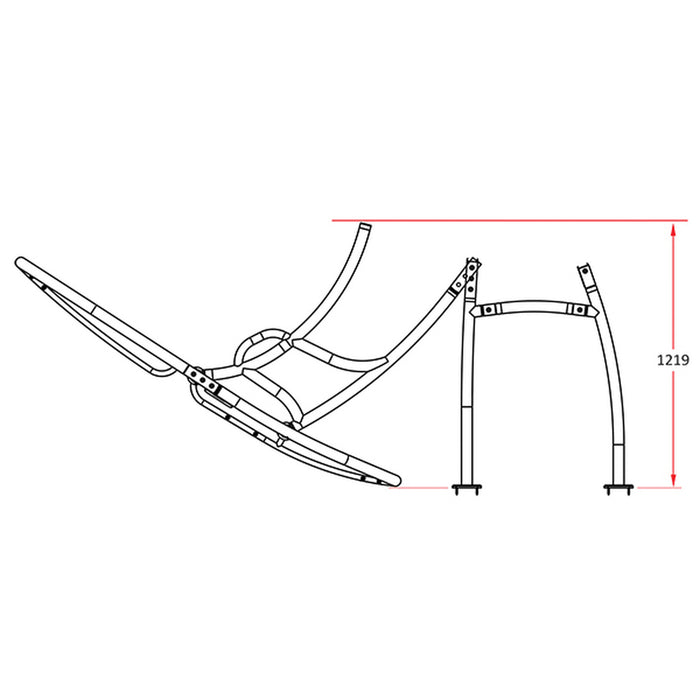 RELAXN - Anodised Folding Centre Console T-Top