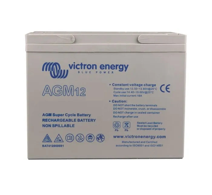 12V/25Ah AGM Super Cycle Battery - Victron Energy BAT412025081