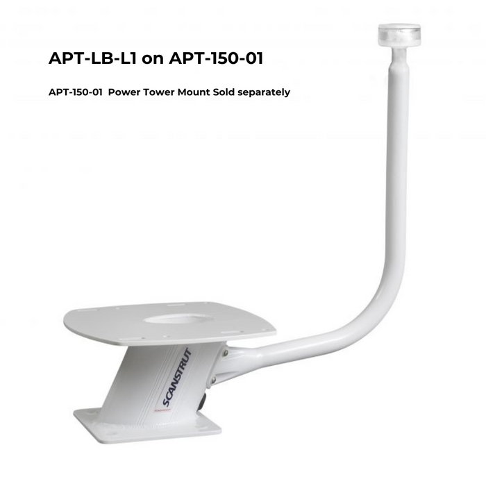 Central light bar for all aft for all Aft Leaning Powertowers® APT-LB-L1