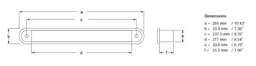 Hella Marine LED Recessed Strip Lamps