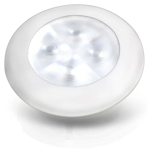 Hella Marine LED Round Courtesy Lamps - Warm White White Rim