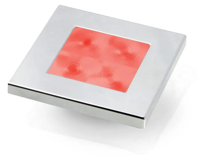 Hella Marine LED 'Enhanced Brightness' Square Courtesy Lamp Red
