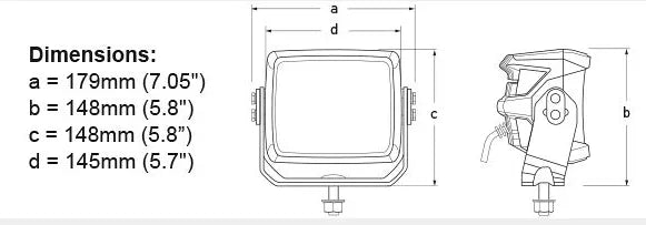 Hella Marine Power Beam 7800 Heavy Duty LED Floodlights