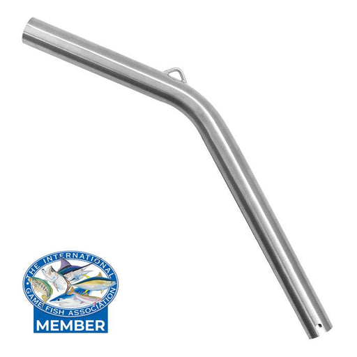 Kilwell Outrigger Base Bent Tube I/D 32mm, marine grade stainless steel, for use with Kilwell Outrigger Blanks