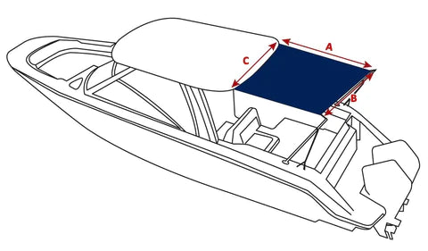 Hard Top Stern Shade Extension Kit