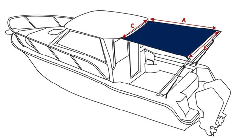 Cabin Cruiser Stern Shade Extension Kit