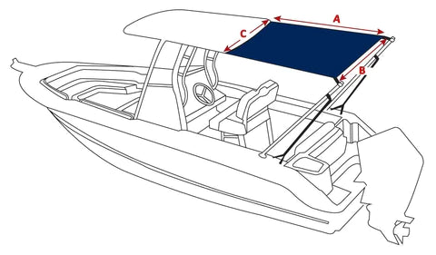 T-Top Stern Shade Extension Kit