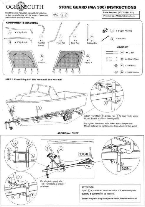 Trailer Boat Stone Guards