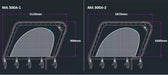 photo of the measurements for oceansouths stone guards