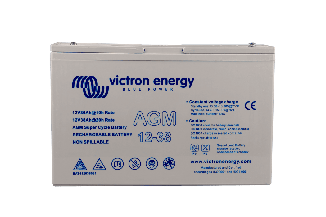 12V/38Ah AGM Super Cycle Battery - Victron Energy BAT412038081