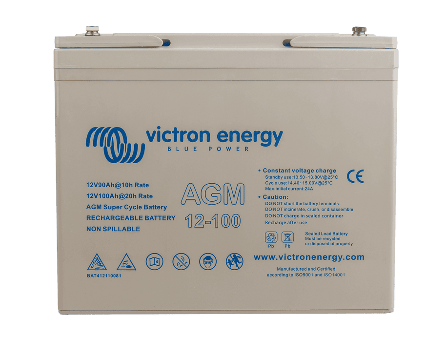 12V/100Ah AGM Super Cycle Battery - Victron Energy BAT412110081