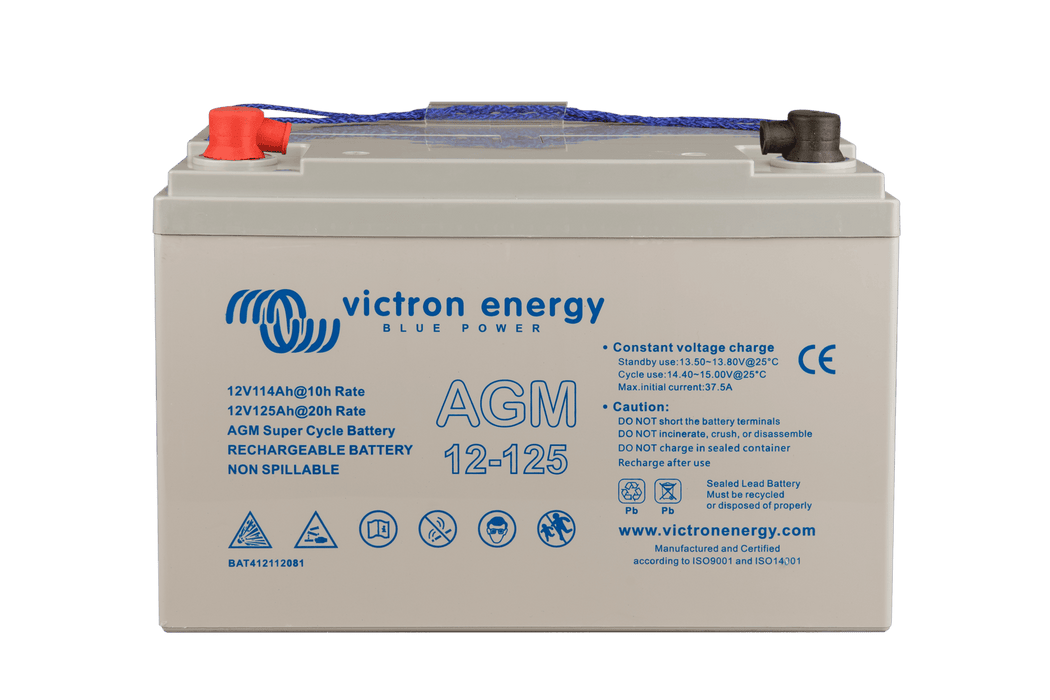 12V/125Ah AGM Super Cycle Battery - Victron Energy BAT412112081