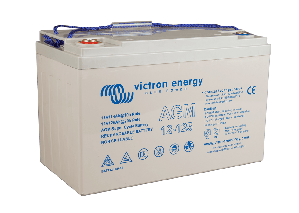 12V/125Ah AGM Super Cycle Battery - Victron Energy BAT412112081