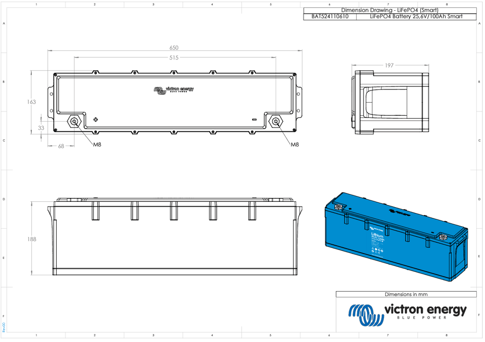 24V Victron Lithium LiFePO4 Battery