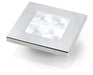 wHITE led Chrome Plated Square Rim for - Hella Marine LED 'Enhanced Brightness' Square Courtesy Lamp