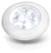 White Plastic Rim Hella Marine LED Round Courtesy Lamps - White