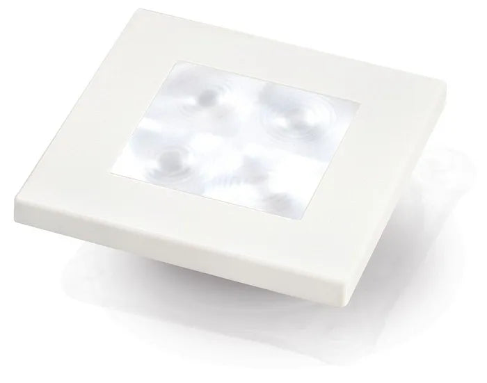 White LED square rim for - Hella Marine LED 'Enhanced Brightness' Square Courtesy Lamp