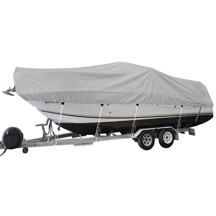 XL Runabout Boat Cover Outboard Grey