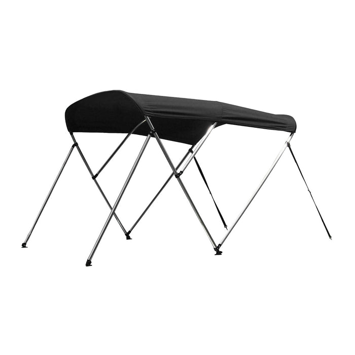 BLA Aluminiium Frame Black Bimini Top 3 Bow on White background